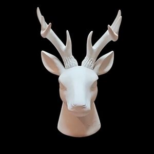Threshold Decorative Figural Resin Deer Head Statue Animal Ornament Sculpture